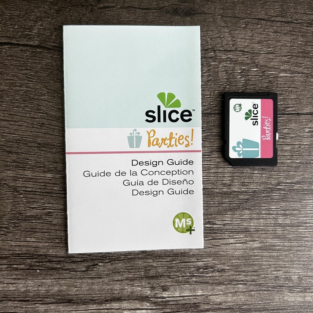 Slice‎ Parties Design Guide SD Card MS+ Font Shapes Icons Scrapbooking Crafts